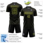 Shape Geometric Neon Sports Black Yellow Sublimation Custom Jersey Uniform Soccer