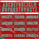 Red Sublimation Soccer Green-White Sports Jersey Lines Uniform Custom Kelly Red Sublimation Soccer Green-White Sports Jersey Lines Uniform Custom Kelly