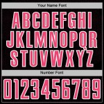 Soccer Neon Sublimation Shape Black Geometric Jersey Sports Custom Uniform Pink-White