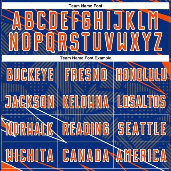 Lines Sublimation Royal Uniform Orange-White Sports Jersey Custom Soccer Lines Sublimation Royal Uniform Orange-White Sports Jersey Custom Soccer