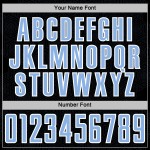 Geometric Light Custom Uniform Sports Sublimation Black Shape Blue-White Jersey Soccer Geometric Light Custom Uniform Sports Sublimation Black Shape Blue-White Jersey Soccer