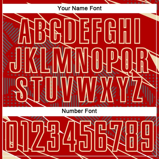 Cream Jersey Soccer Sports Red Sublimation Uniform Lines Custom Cream Jersey Soccer Sports Red Sublimation Uniform Lines Custom